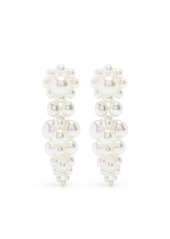 Simone Rocha Mini Cluster faux-pearl drop earrings