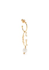 Simone Rocha pearl-embellished G letter pendant single earring