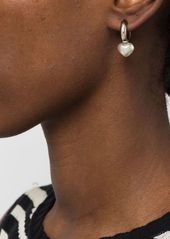 Simone Rocha Pearl Heart hoop earrings