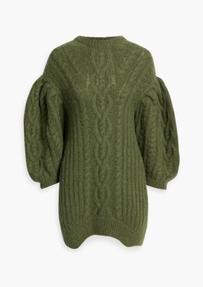 Simone Rocha - Cable-knit alpaca-blend sweater - Green - M