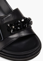 Simone Rocha - Embellished leather mules - Black - EU 35