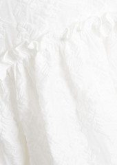 Simone Rocha - Faux pearl-embellished cloqué midi dress - White - UK 6