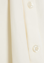 Simone Rocha - Mesh-paneled crepe de chine mini dress - White - UK 4