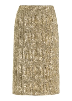 Simone Rocha - Midi Pencil Skirt - Gold - UK 8 - Moda Operandi