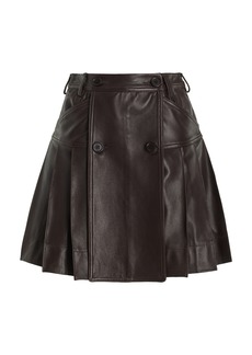 Simone Rocha - Pleated Mini Kilt Skirt - Brown - UK 8 - Moda Operandi