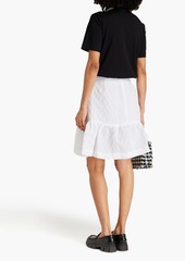 Simone Rocha - Ruffled cloqué mini skirt - White - UK 4