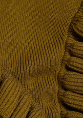 Simone Rocha - Ruffled knitted tank - Green - M