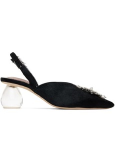 Simone Rocha Black Pointed Slingback Heels