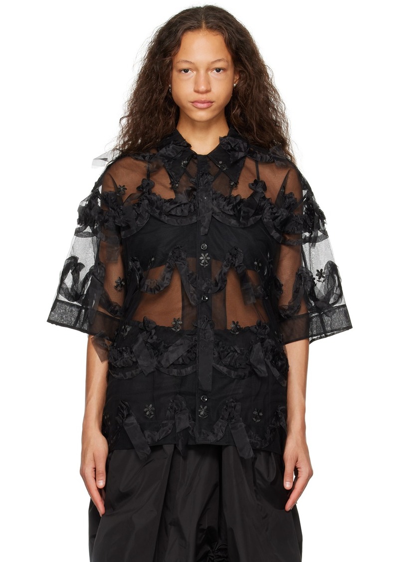 Simone Rocha Black Relaxed Shirt