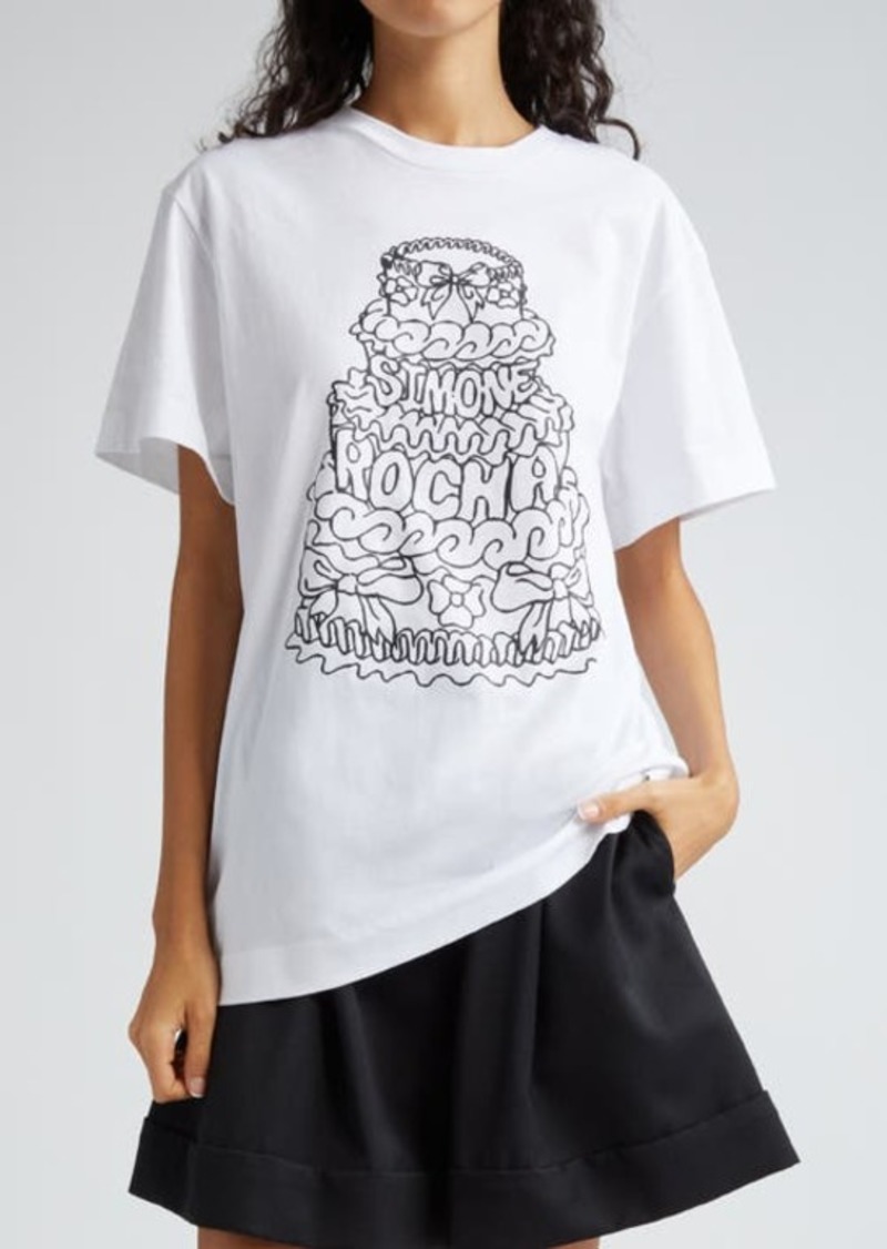 Simone Rocha Cake Graphic T-Shirt