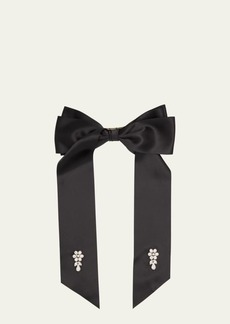 Simone Rocha Crystal Flower Bow Barette