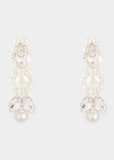 Simone Rocha Daisy Leaf Cluster Earrings