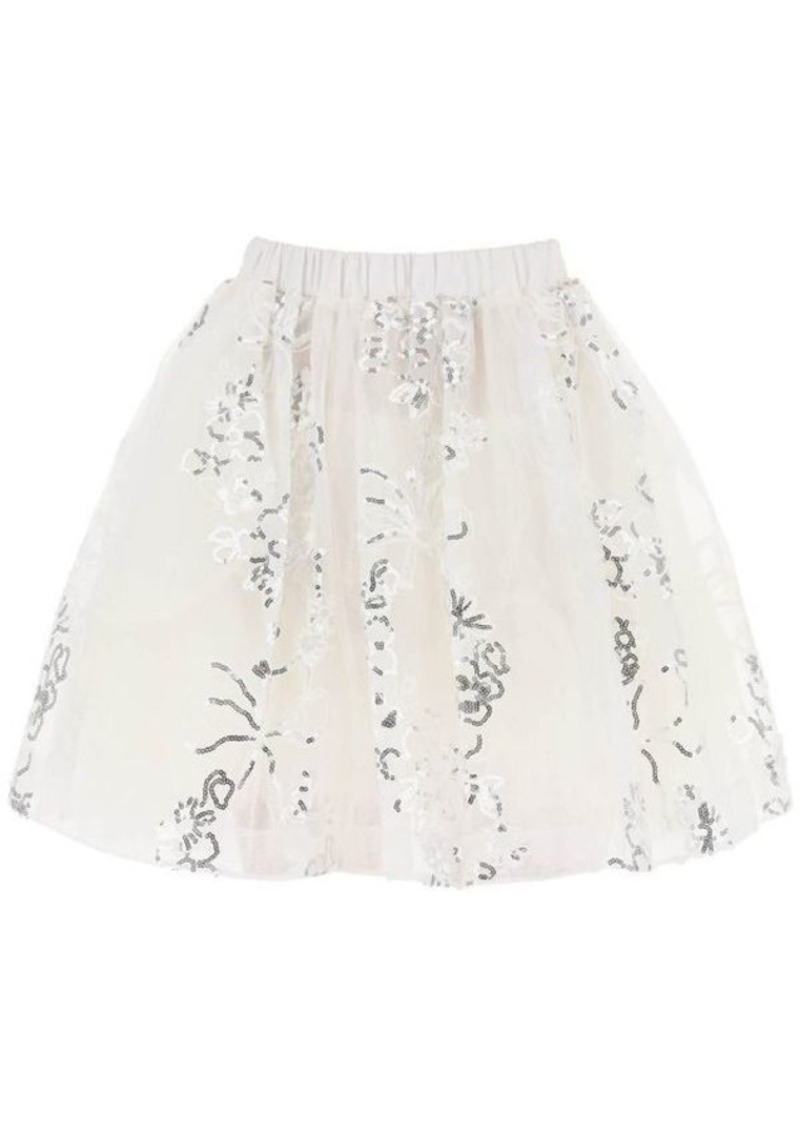 Simone rocha embroidered tutu skirt