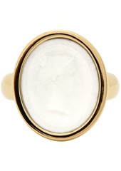 Simone Rocha Gold Porcelain Cameo Ring