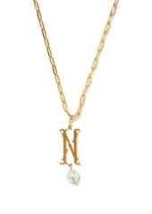Simone Rocha Initial-pendant gold-plated necklace (N-Z)