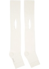 Simone Rocha Off-White Open Toe Socks