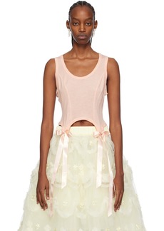 Simone Rocha Pink Easy Tank Top