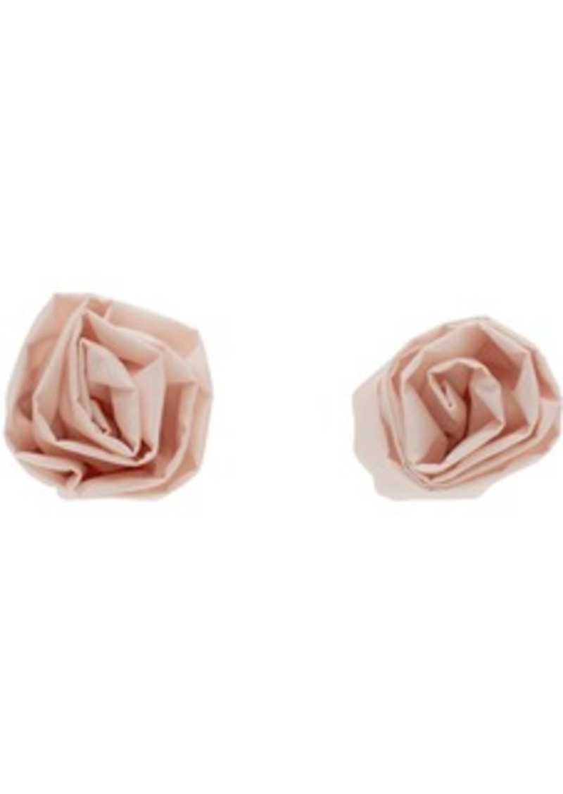 Simone Rocha Pink Rose Stud Earrings