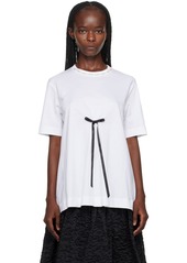 Simone Rocha White A-Line T-Shirt