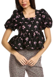 SISTER JANE Chasse Floral Tie-Back Top