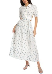 SISTER JANE Lapis Shell Shirtdress