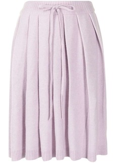 SJYP pleated wool-blend skirt