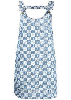 SJYP Sambypen checkerboard denim dress