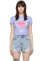 SJYP Purple Cotton T-Shirt