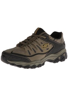 Skechers After Burn Mens Leather Memory Foam Casual Shoes
