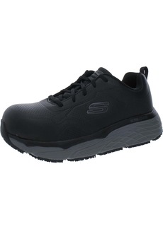 Skechers MAX CUSHIONINGELITE Mens Faux Leather Air Cooled Memory Foam Work and Safety Shoes