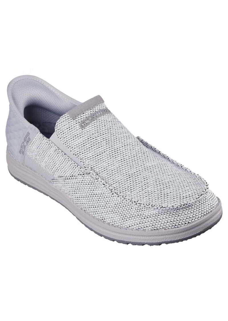 Skechers Men's Melson Medford Slip-Ins Shoes In Light Gray