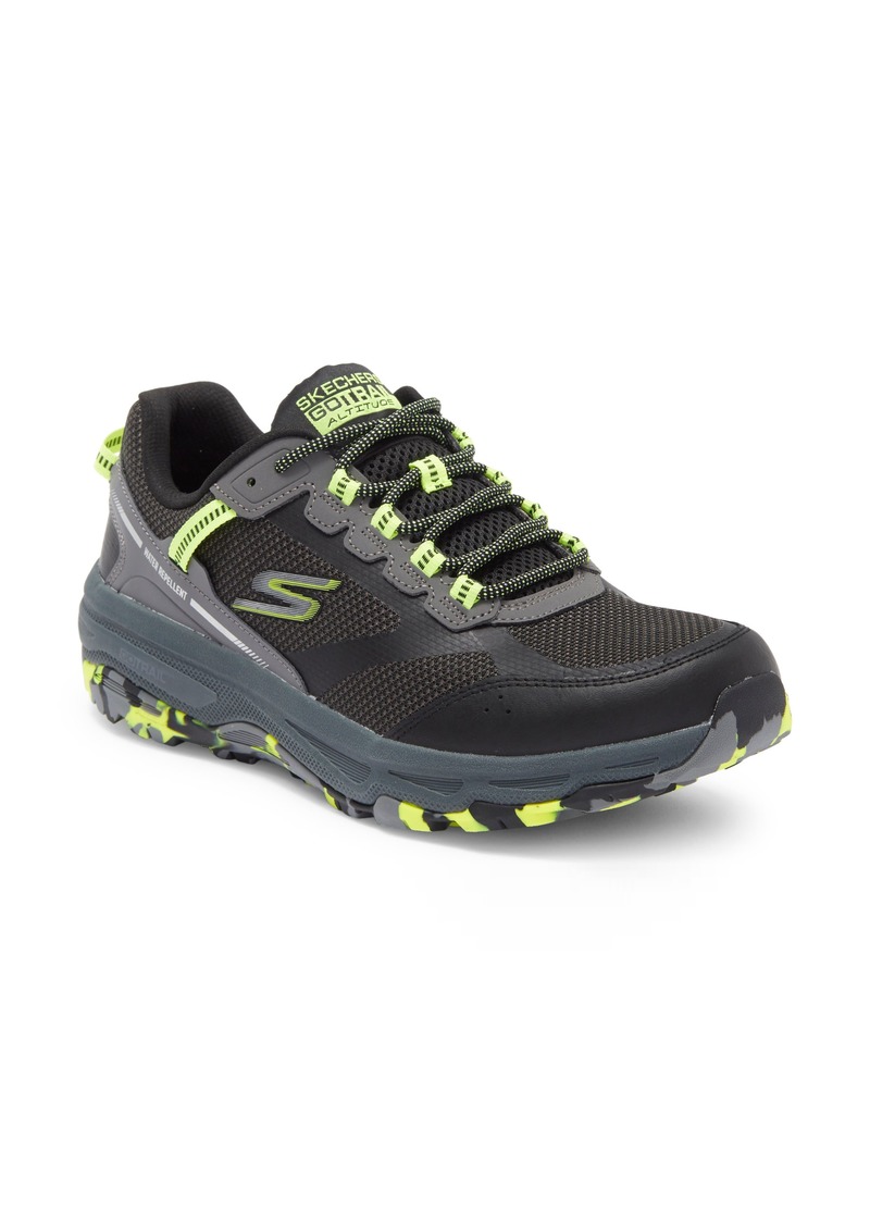 SKECHERS Go Run Trail Altitude 2 Trail Running Shoe in Black/Lime at Nordstrom Rack