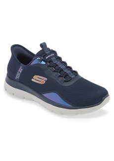 SKECHERS Hands Free Slip-In Sneaker in Navy/Lavender at Nordstrom Rack