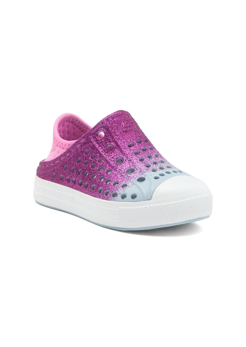 SKECHERS Kids' Guzman Steps Slip-On Sneaker in Light Blue/Pink at Nordstrom Rack