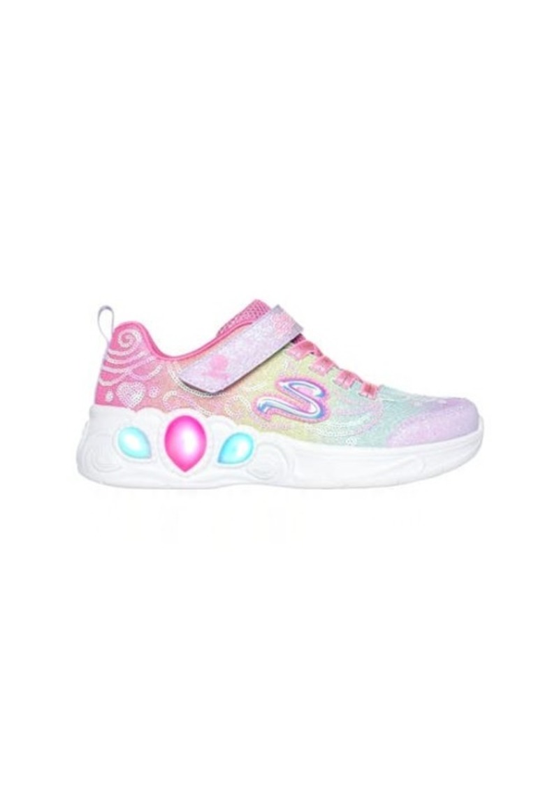 SKECHERS Kids' Princess Sequin Light-Up Sneaker