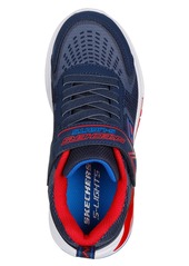 Skechers Little Boys S-Lights: Tri-Namics Light-Up Stay-Put Closure Casual Sneakers from Finish Line - Navy