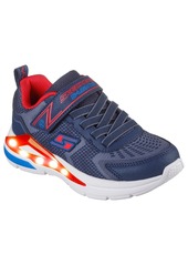 Skechers Little Boys S-Lights: Tri-Namics Light-Up Stay-Put Closure Casual Sneakers from Finish Line - Navy