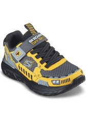 Skechers Little Boys Skech Tracks Fastening Strap Casual Sneakers from Finish Line - Charcoal