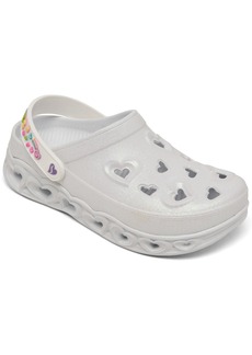 Skechers Little Girls' Foamies: Light Hearted Casual Slip-On Clog Shoes from Finish Line - Wht-white