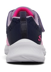 Skechers Little Girls Jumpsters 2.0 - Blurred Dreams Stay-Put Casual Sneakers from Finish Line - Pink/Navy