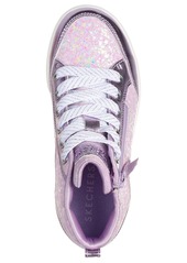 Skechers Little Girls Shoutouts - Glitter Queen Casual Sneakers from Finish Line - Lavender