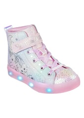 Skechers Little Girls Shoutouts Deluxe - Twinkle Sparks Ice Stella Lights Casual Sneakers from Finish Line - Light Pink, Multi