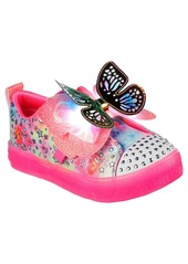 Skechers Little Girls Twinkle Toes- Shuffle Brights Stay-Put Light-Up Casual Sneakers from Finish Line - Multi