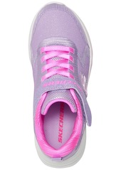 Skechers Little Girls Wave 92 Fastening Strap Casual Sneakers from Finish Line - Lavender