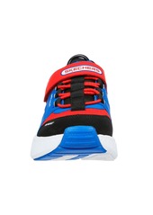 Skechers Little Kids Game Kicks- Gametronics Adjustable Strap Casual Sneakers from Finish Line - Blue, Multi