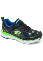 Skechers Little Kids Ultra Groove - Hydro Power Water-Resistant Casual Sneakers from Finish Line - Navy, Neon Green