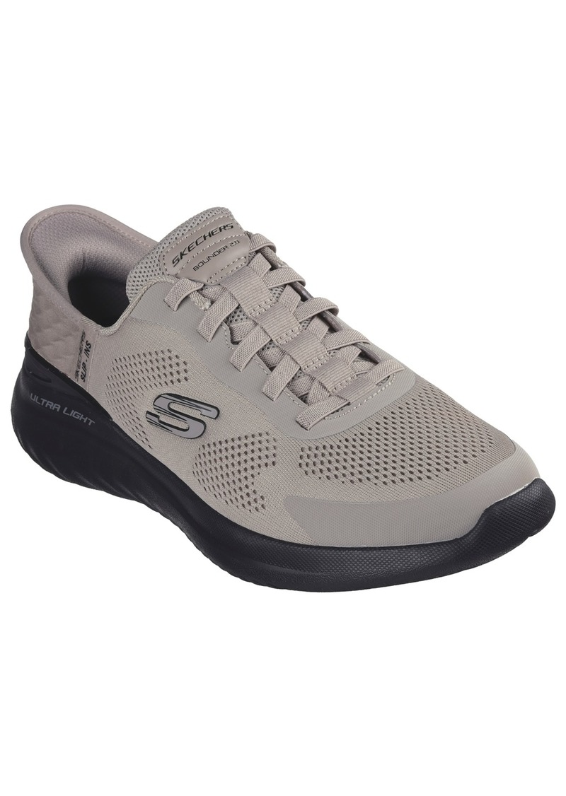 Skechers Men's Casual Slip-On Sneakers from Finish Line - Taupe/Black