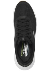 Skechers Men's Edgeride - Rekze Memory Foam Casual Running Sneakers from Finish Line - Black/White