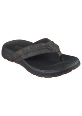 Skechers Men's Relaxed Fit- Patino - Marlee Memory Foam Thong Sandals from Finish Line - Chocolate