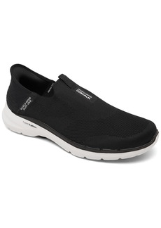 Skechers Men's Slip-Ins- Go Walk 6 - Easy On Casual Wide-Width Walking Sneakers from Finish Line - Black